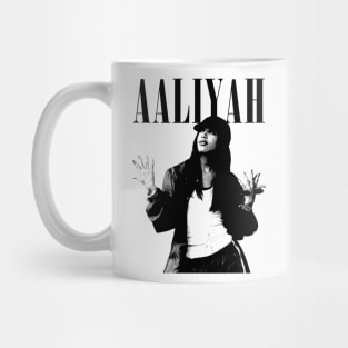 Aaliyah 80s 90s Vintage Mug